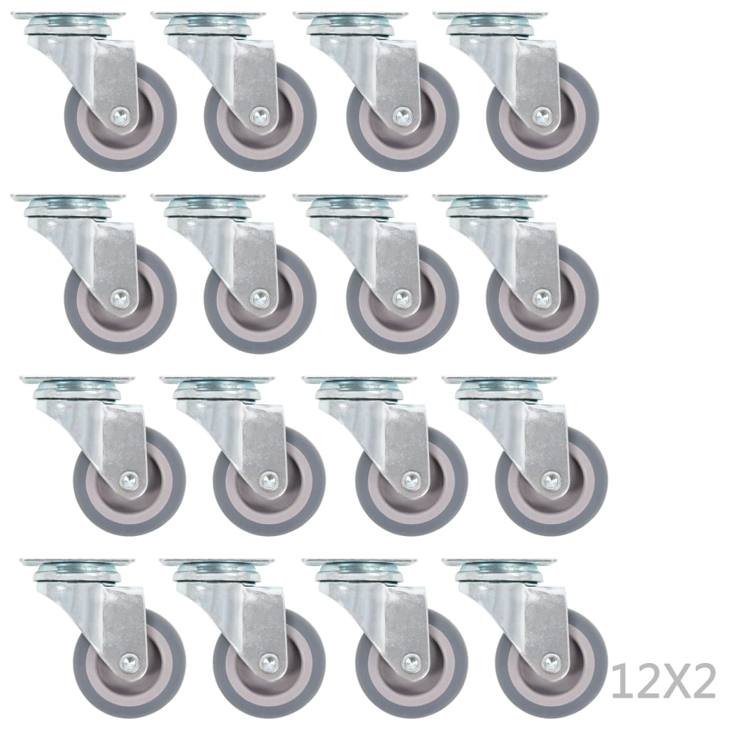 48 pcs Swivel Casters 50 mm