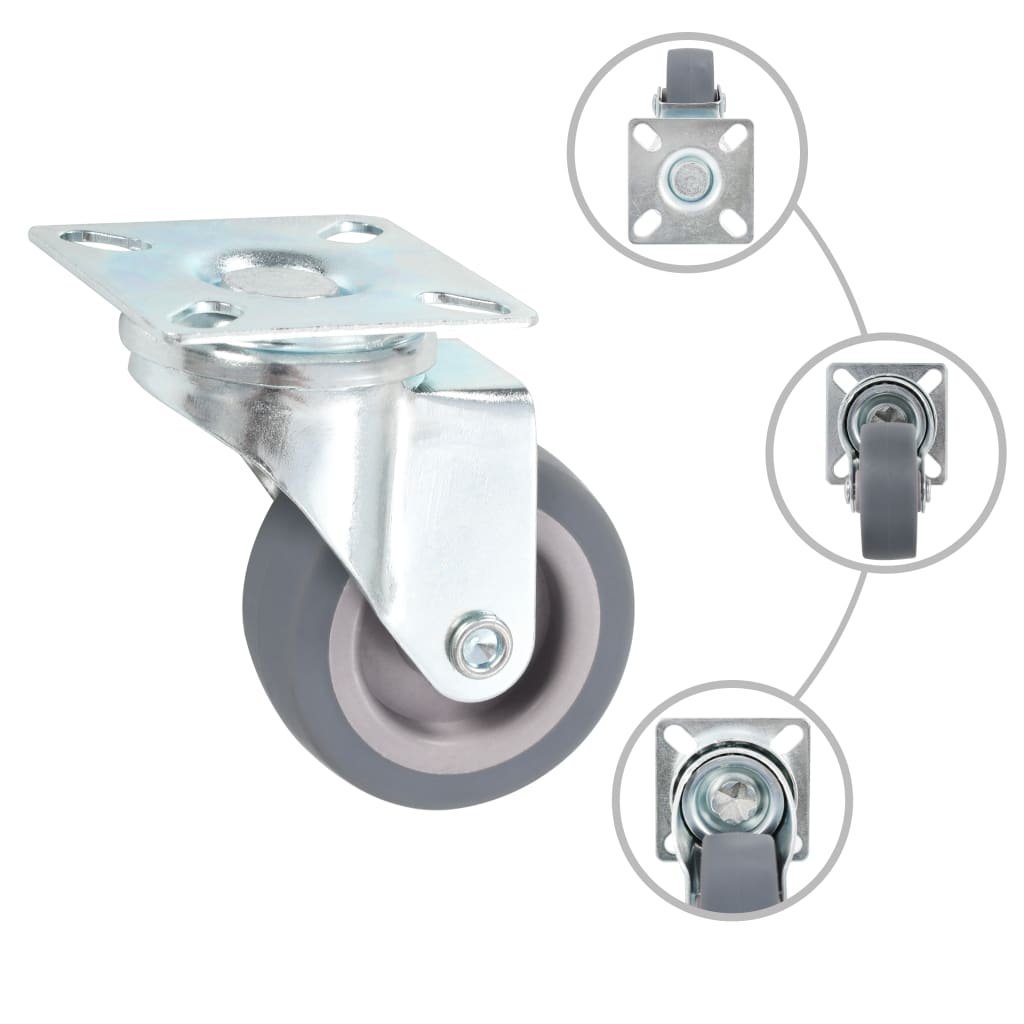 48 pcs Swivel Casters 50 mm