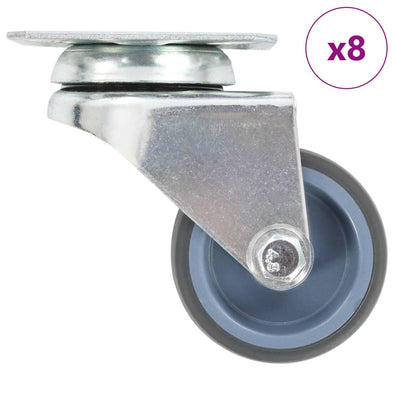 8 pcs Twin-wheel Swivel Casters 50 mm