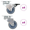 8 pcs Twin-wheel Swivel Casters 50 mm