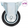 16 pcs Fixed Casters 75 mm