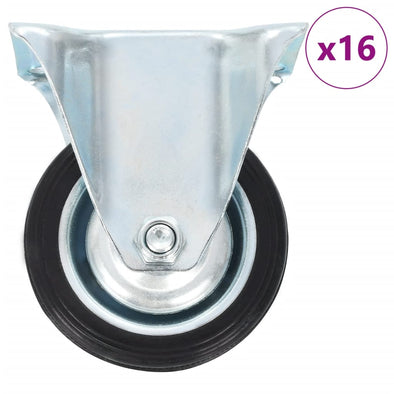 16 pcs Fixed Casters 75 mm
