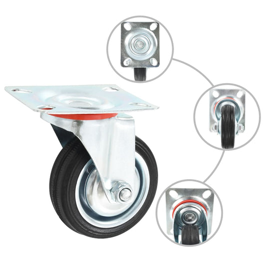 32 pcs Swivel Casters 75 mm