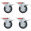 16 pcs Swivel Casters 75 mm