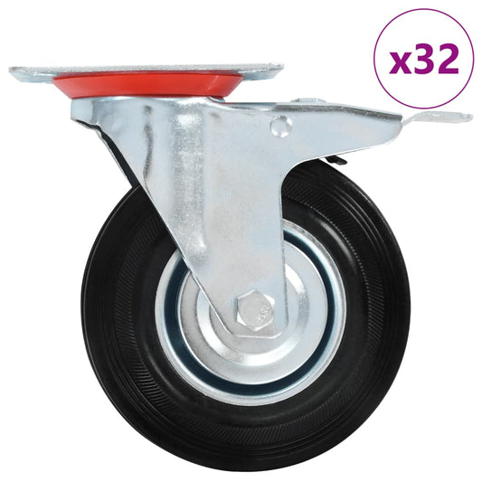 32 pcs Swivel Casters 125 mm