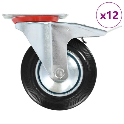 12 pcs Swivel Casters 160 mm