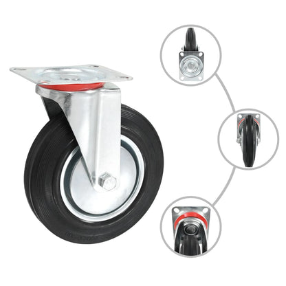 8 pcs Swivel Casters 200 mm