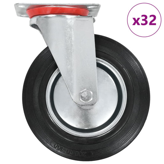 32 pcs Swivel Casters 200 mm