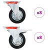 16 pcs Swivel Casters 100 mm