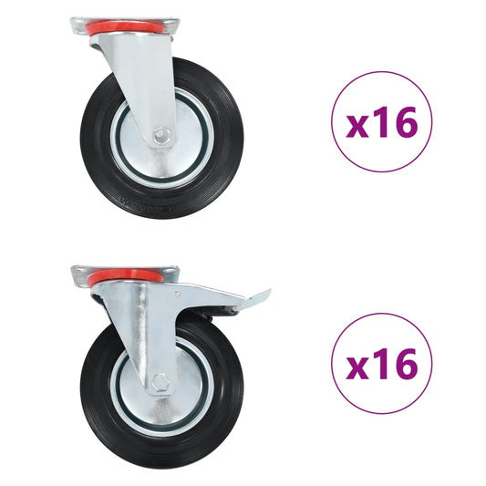32 pcs Swivel Casters 200 mm