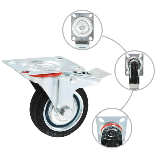 24 pcs Casters 75 mm