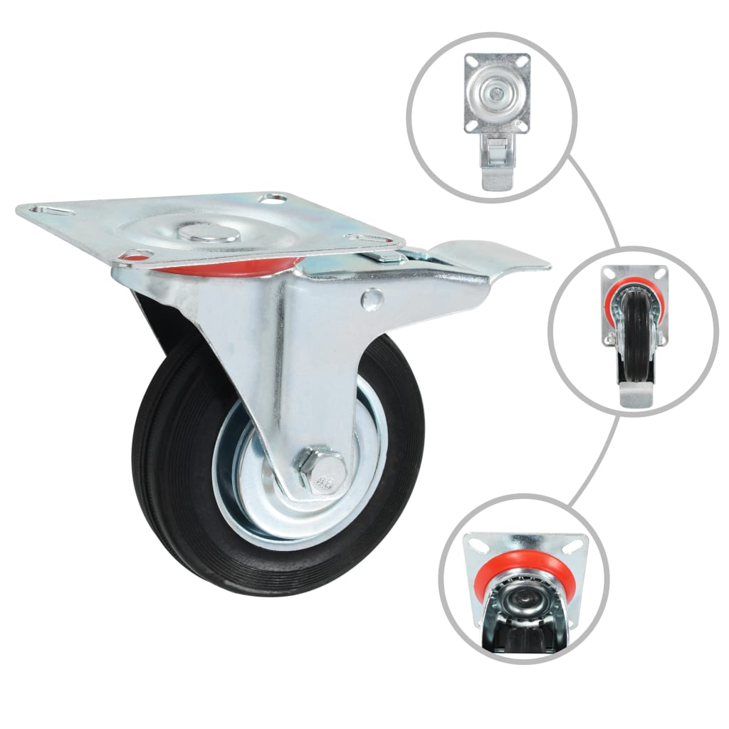 8 pcs Casters 100 mm