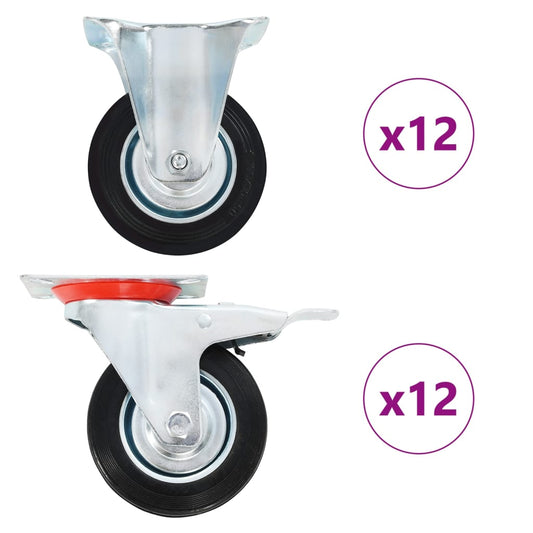24 pcs Casters 100 mm