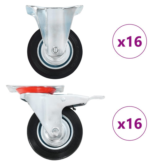 32 pcs Casters 100 mm