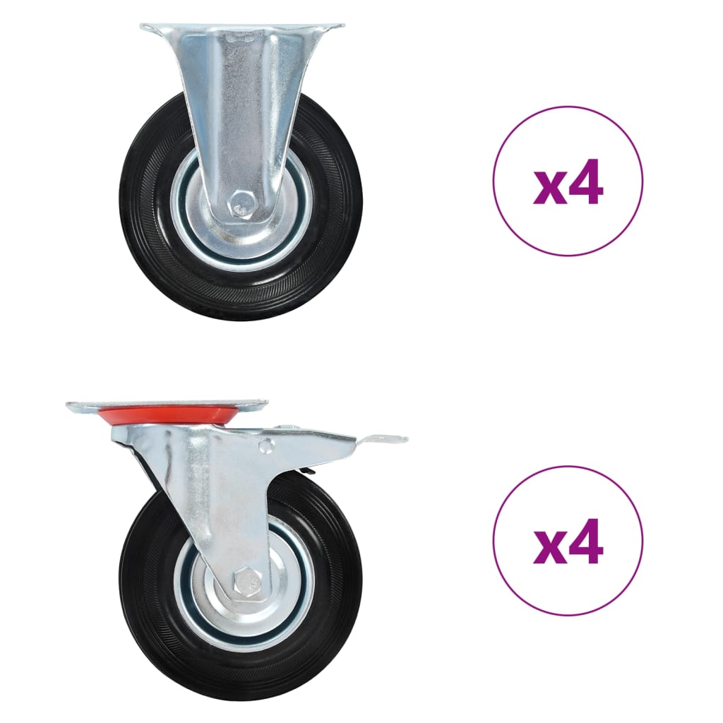 8 pcs Casters 125 mm