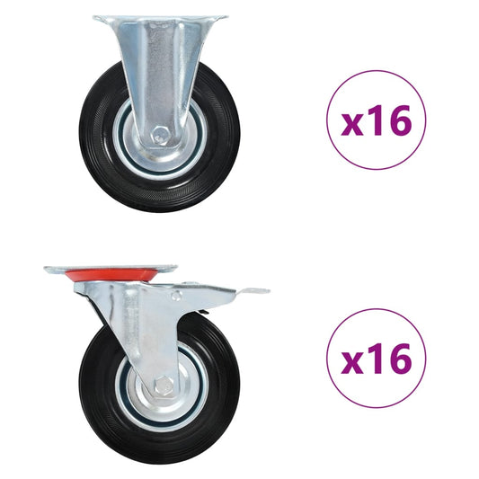 32 pcs Casters 125 mm