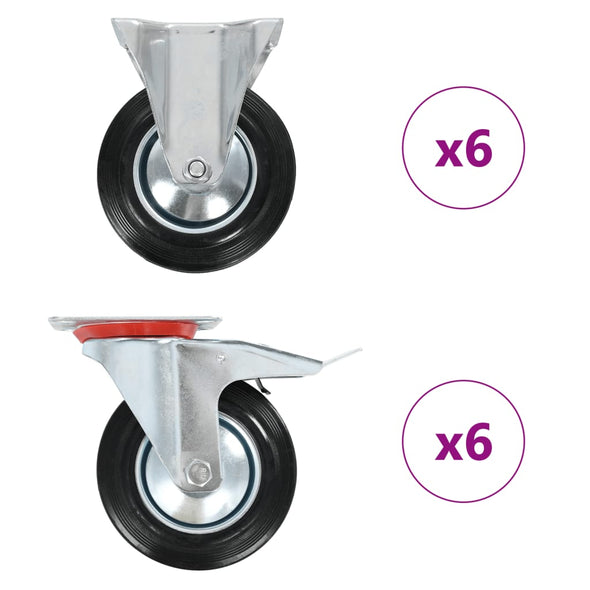 12 pcs Casters 160 mm