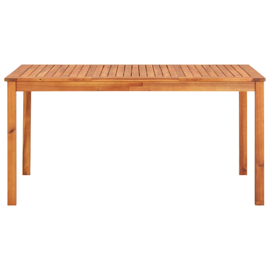Patio Table 59"x35.4"x29.1" Solid Acacia Wood