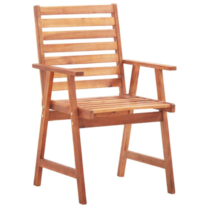 Outdoor Chair | Set of 3 | Natural wood | Solid acacia wood | One Size
