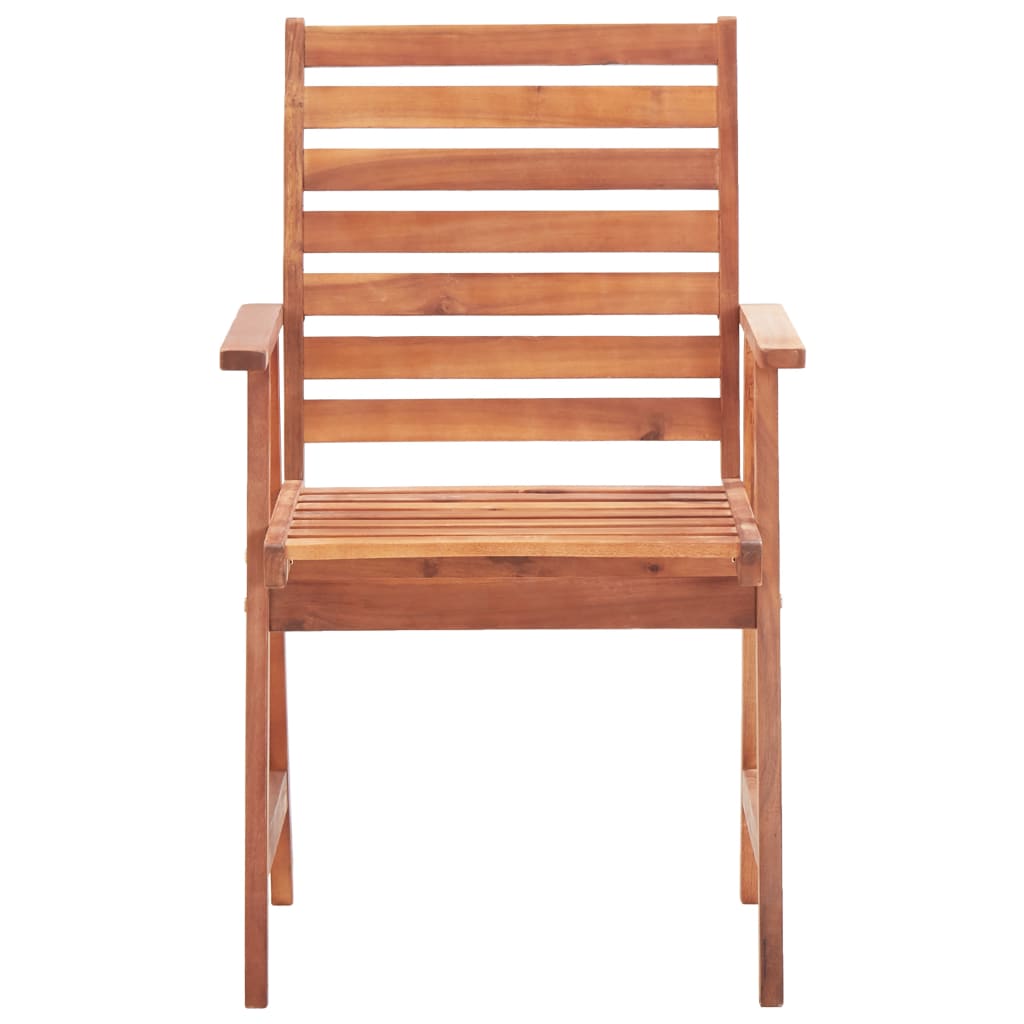 Outdoor Chair | Set of 3 | Natural wood | Solid acacia wood | One Size