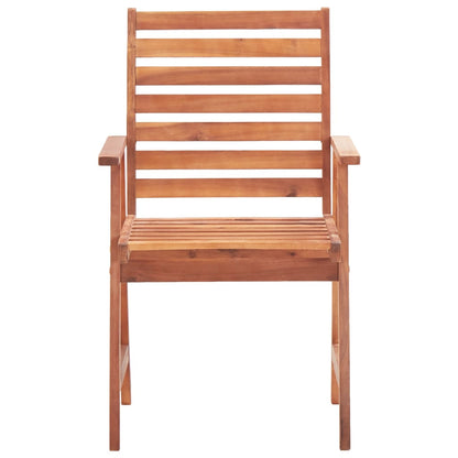 Outdoor Chair | Set of 3 | Natural wood | Solid acacia wood | One Size