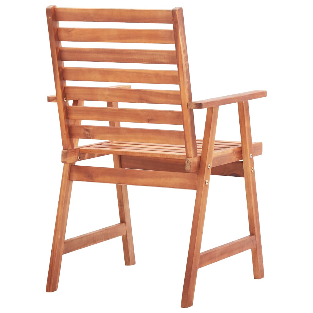 Outdoor Chair | Set of 3 | Natural wood | Solid acacia wood | One Size