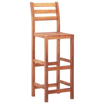 Bar Chairs 4 pcs Solid Acacia Wood