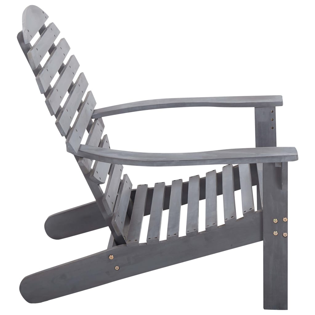 Garden Chair | Grey | Solid acacia wood | Light, easy to move