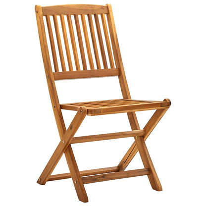Outdoor Chair | Set of 4 | Natural | Solid Acacia wood | Standard