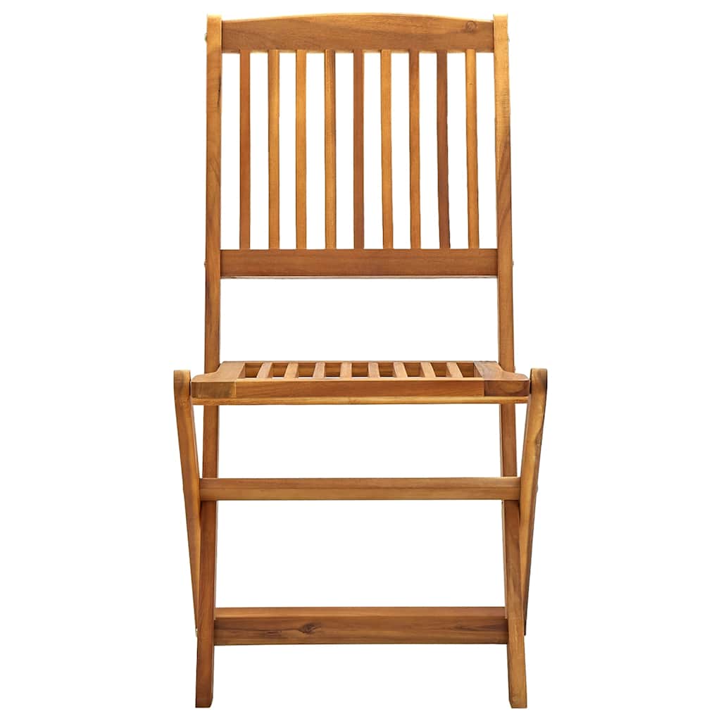 Outdoor Chair | Set of 4 | Natural | Solid Acacia wood | Standard