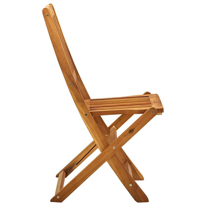 Outdoor Chair | Set of 4 | Natural | Solid Acacia wood | Standard