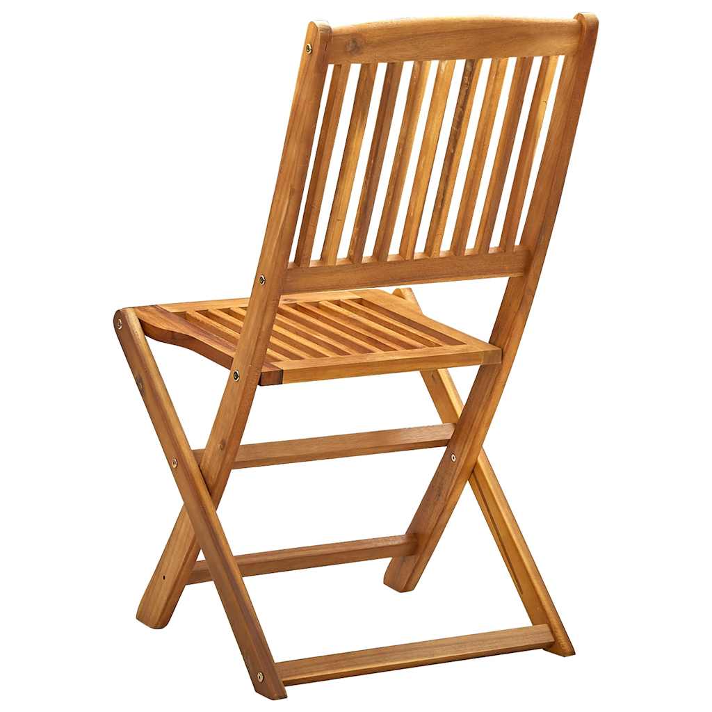 Outdoor Chair | Set of 4 | Natural | Solid Acacia wood | Standard