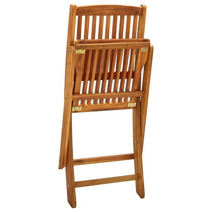 Outdoor Chair | Set of 4 | Natural | Solid Acacia wood | Standard