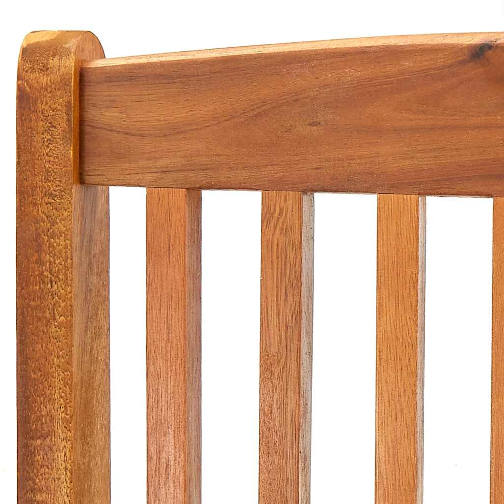 Outdoor Chair | Set of 4 | Natural | Solid Acacia wood | Standard