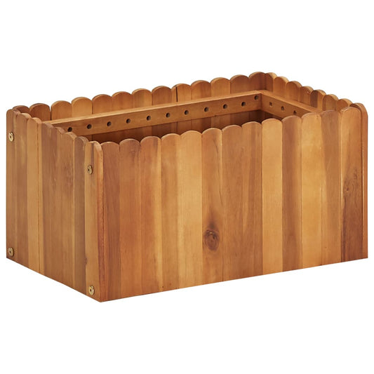 Raised Bed | Natural wood colour | Solid acacia wood | Compact | Durable