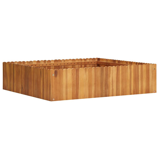 Raised Bed | Natural wood colour | Solid acacia wood | Medium | Durable