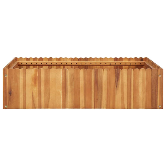 Raised Bed | Natural wood colour | Solid acacia wood | Medium | Durable