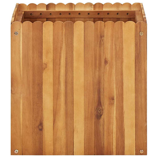 Raised Bed | Natural wood colour | Solid acacia wood | 50 cm | Planters