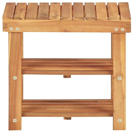 Shoe Rack | Natural wood colour | Solid acacia wood | Compact | Durable