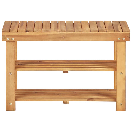Shoe Rack | Natural wood | Solid acacia wood | Compact | Shoe Rack