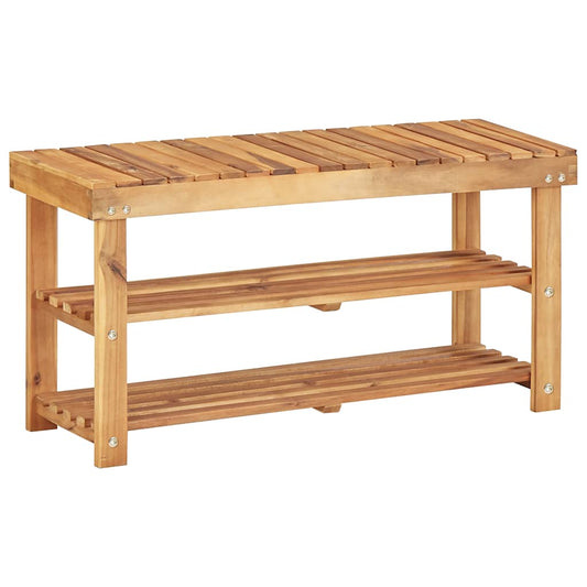 Shoe Rack | Natural wood | Solid Acacia Wood | Medium | Shoe Rack
