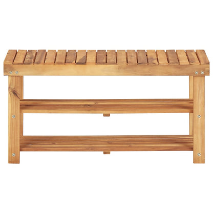 Shoe Rack 90x32x46 cm Solid Acacia Wood