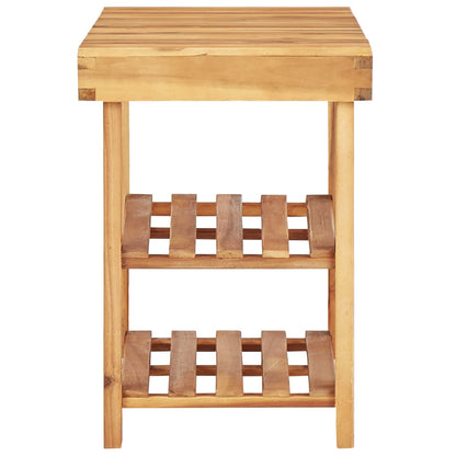 Shoe Rack 90x32x46 cm Solid Acacia Wood