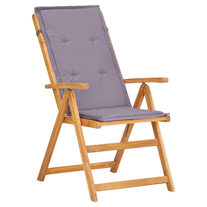 Reclining Patio Chairs 2 pcs Brown Solid Acacia Wood