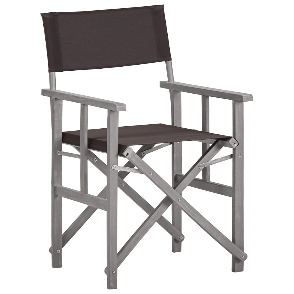 Director Chair | Set of 2 | Grey wash and black