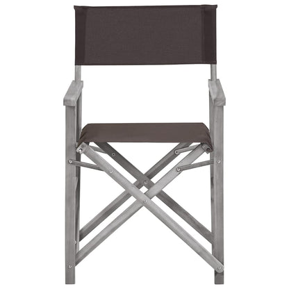 Director Chair | Set of 2 | Grey wash and black