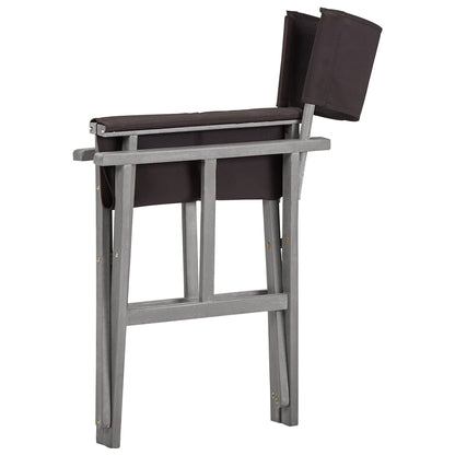 Director Chair | Set of 2 | Grey wash and black