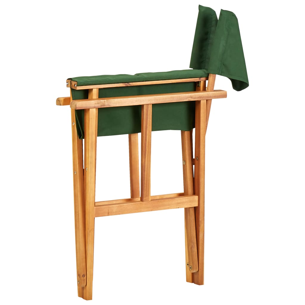 Director's Chair Solid Acacia Wood Green