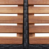 Spa Surround Black PE rattan, powder-coated steel, solid acacia wood