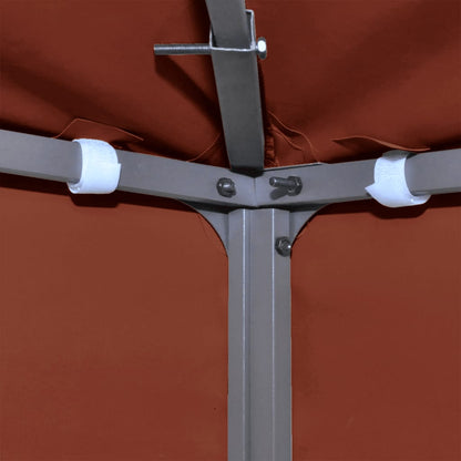 2-Tier Gazebo Top Cover 310 g/m² 3x3 m Terracotta